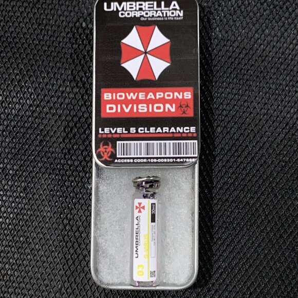 Resident Evil 2 - G-VIRUS Vial - Golgotha Virus - 1.25inches - Picture 1 of 7